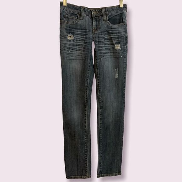 Mudd Denim - MUDD Vintage Womens Juniors Straight Leg Jeans